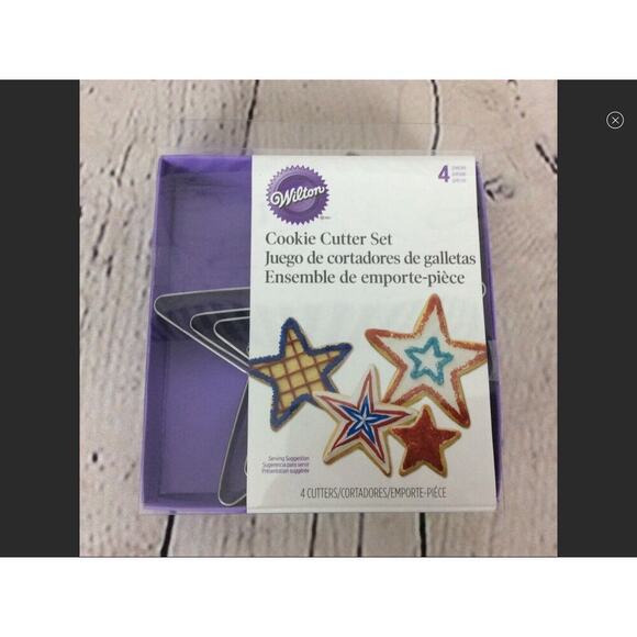 Wilton Cookie Cutters “Holiday Christmas Set” 4~Stars 4~Snowman 5~Edible Markers - Picture 5 of 7